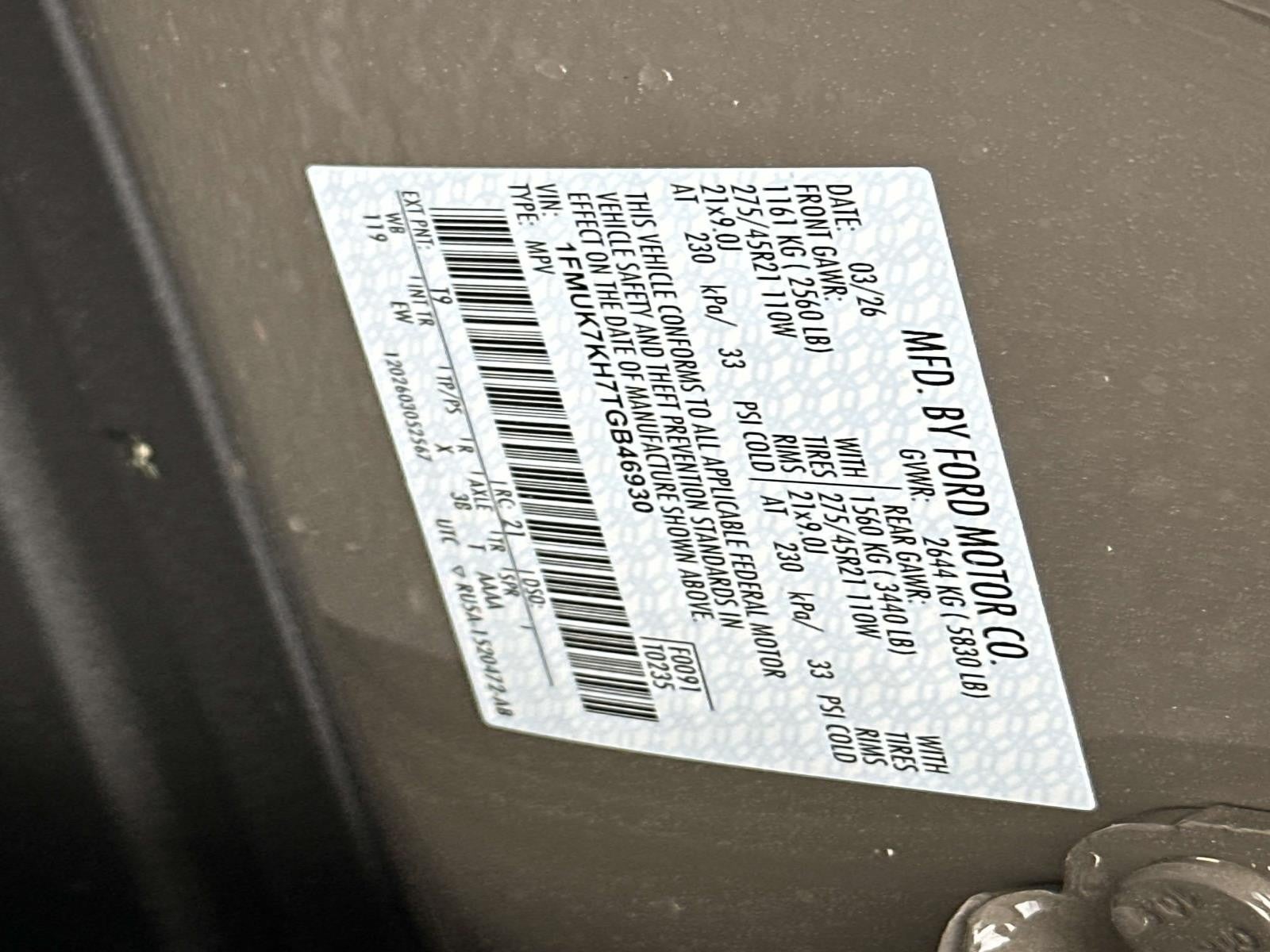 2026 Ford Explorer ST-LINE RWD