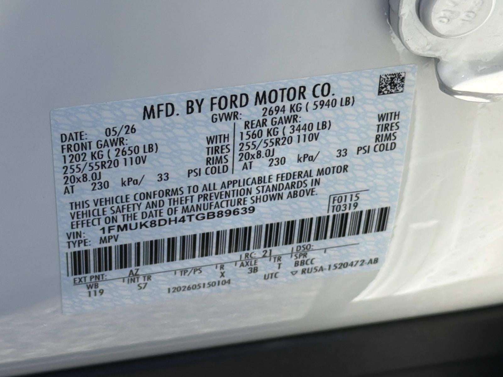 2026 Ford Explorer ACTIVE W/200A PKG 4WD
