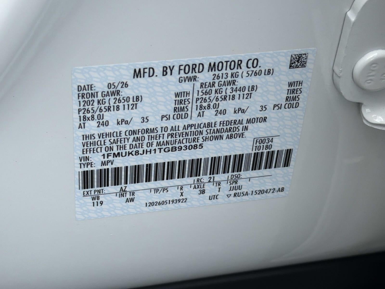 2026 Ford Explorer TREMOR 4WD