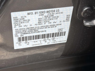 2026 Ford Explorer TREMOR 4WD