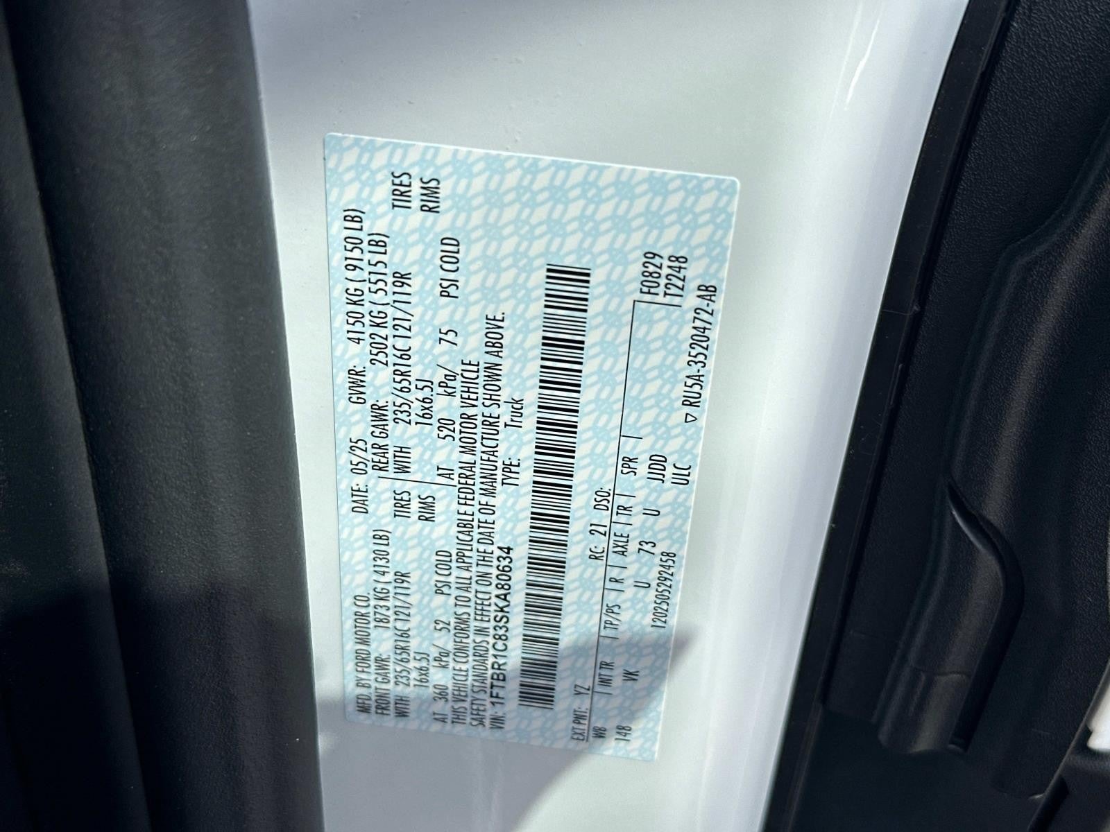 2025 Ford Transit Cargo Van T-250 148 MED RF 9070 GV