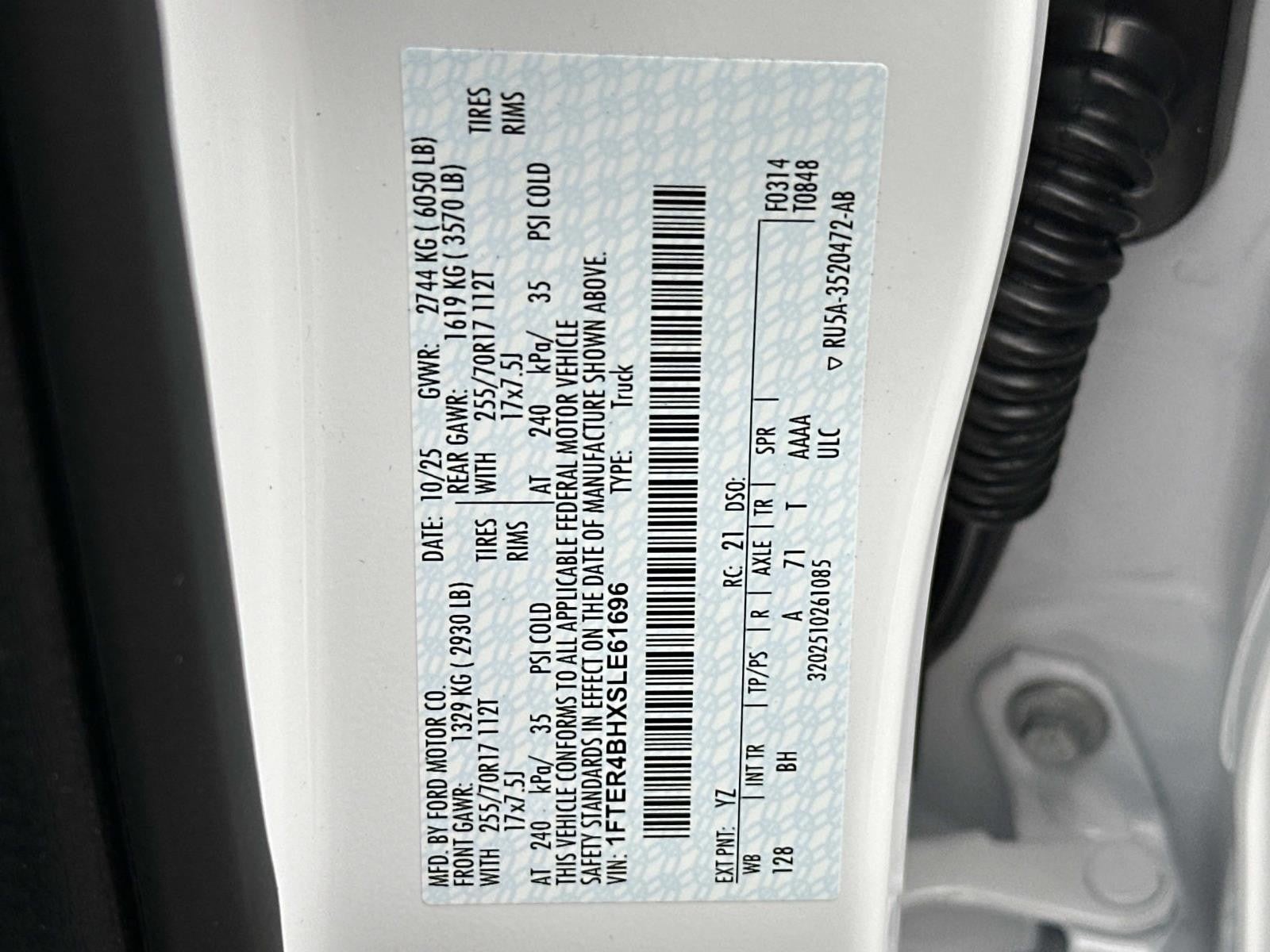 2025 Ford Ranger XL 2WD SUPERCREW 5' BOX