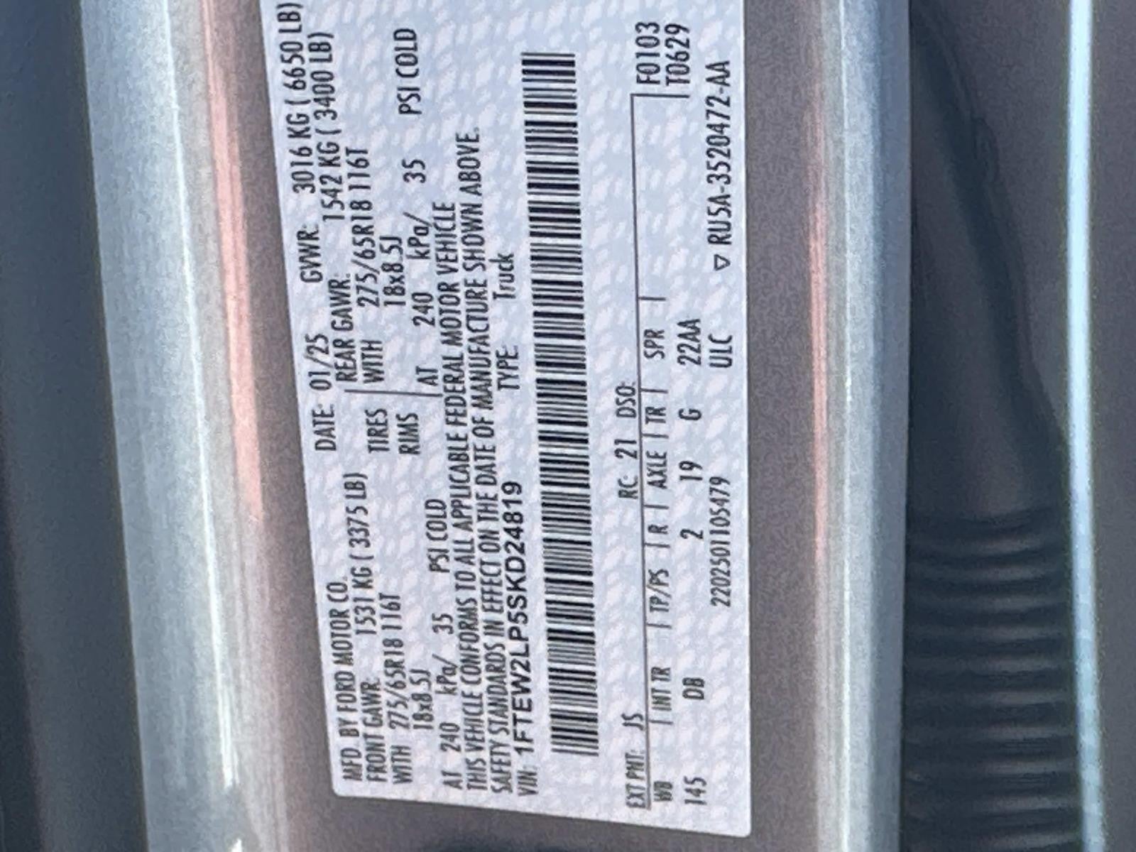 2025 Ford F-150 STX 4WD SUPERCREW 5.5' BO