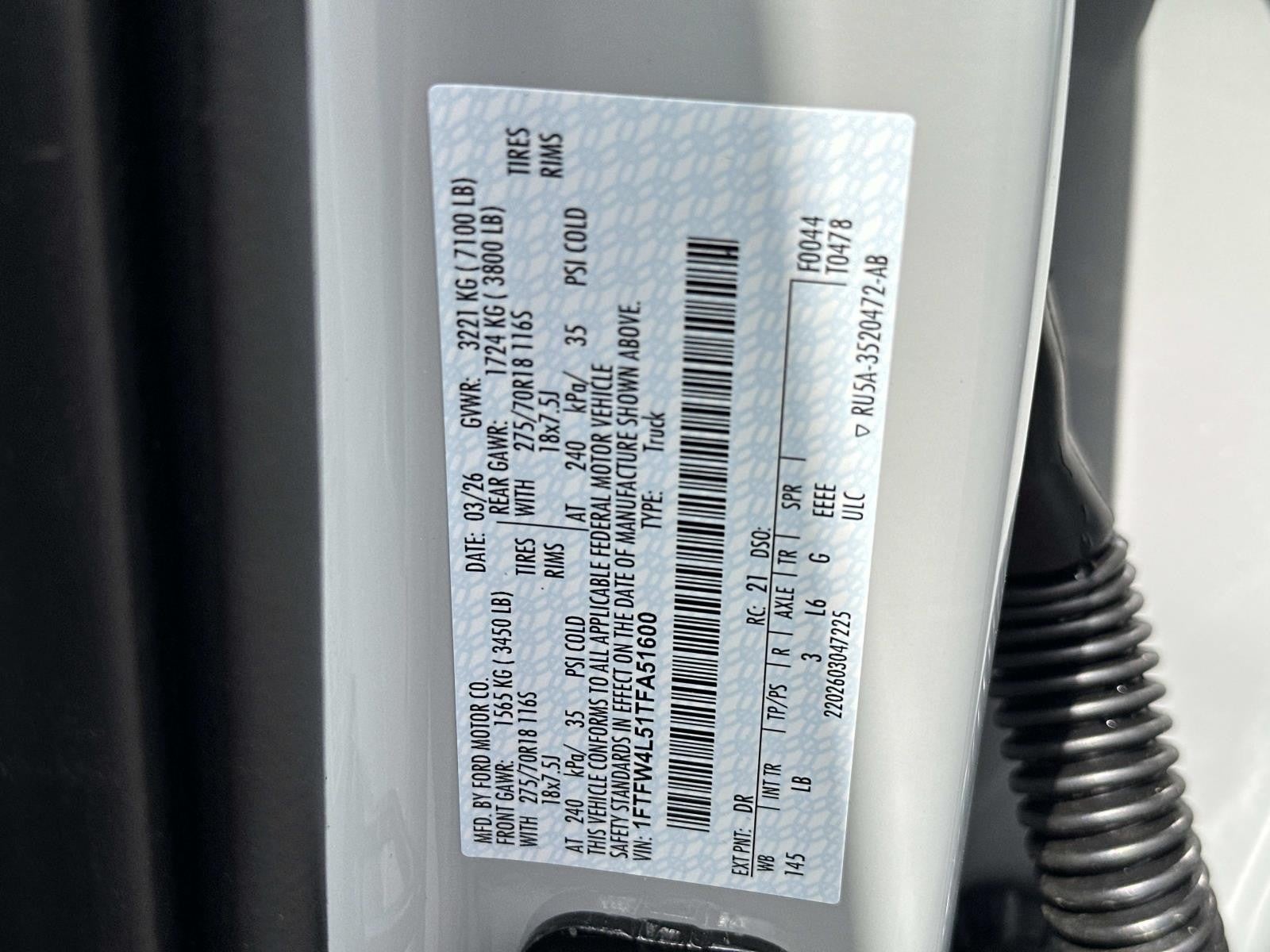 2026 Ford F-150 TREMOR 4WD SUPERCREW 5.5'