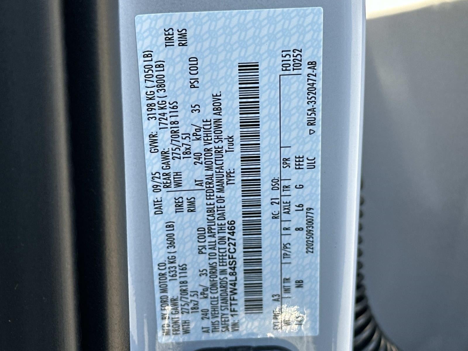 2025 Ford F-150 TREMOR 4WD SUPERCREW 5.5'