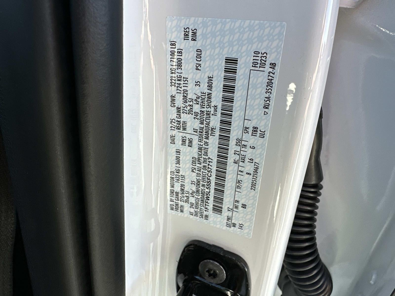 2025 Ford F-150 LARIAT 4WD SUPERCREW 5.5'