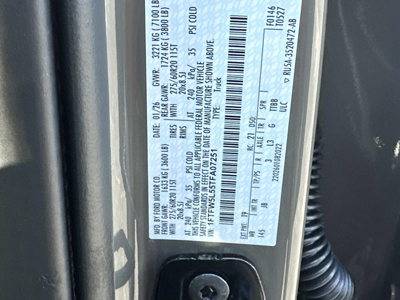 2026 Ford F-150 LARIAT 4WD SUPERCREW 5.5'