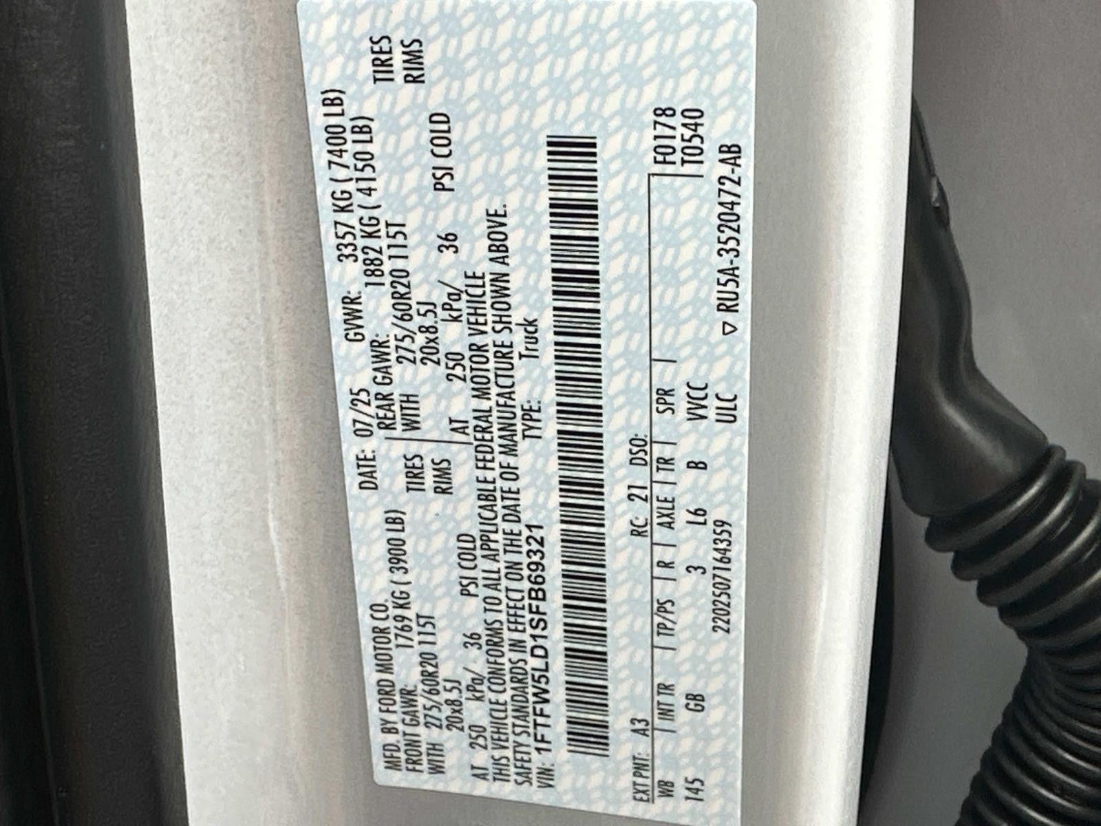 2025 Ford F-150 LARIAT 4WD SUPERCREW 5.5'