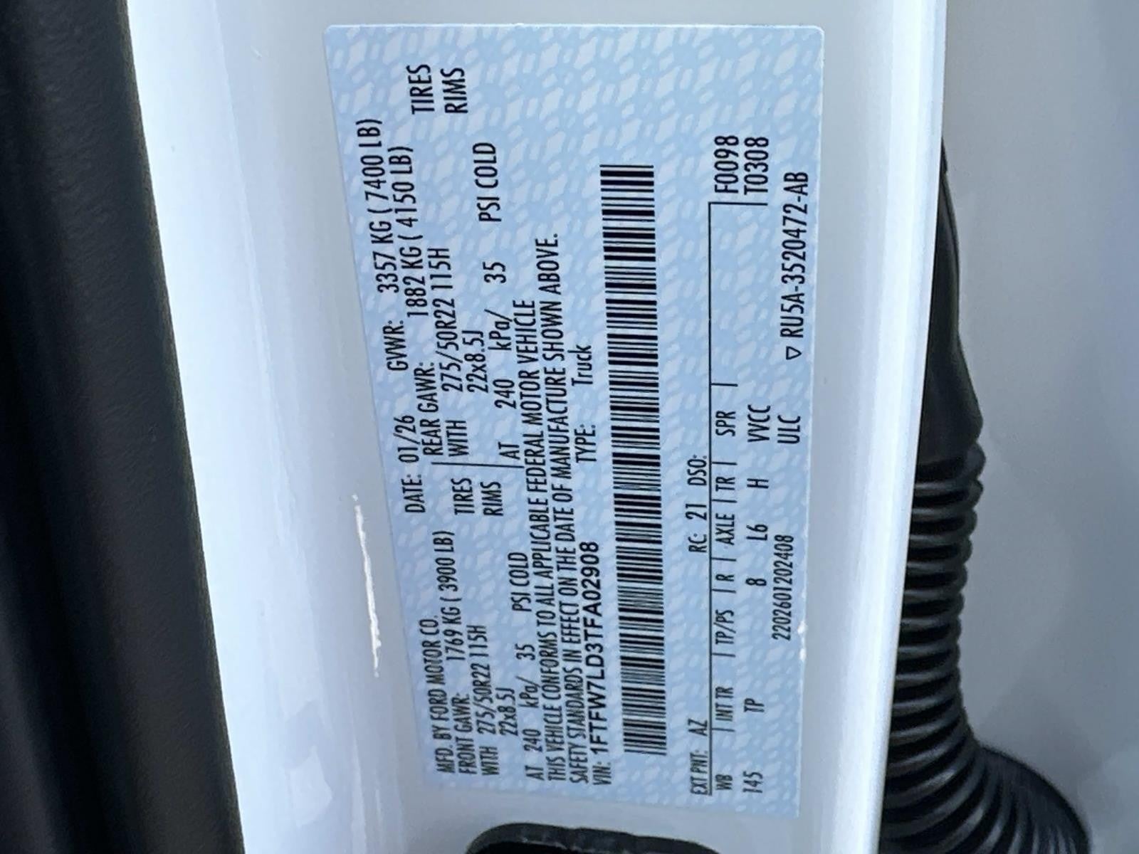 2026 Ford F-150 PLATINUM 4WD SUPERCREW 5.