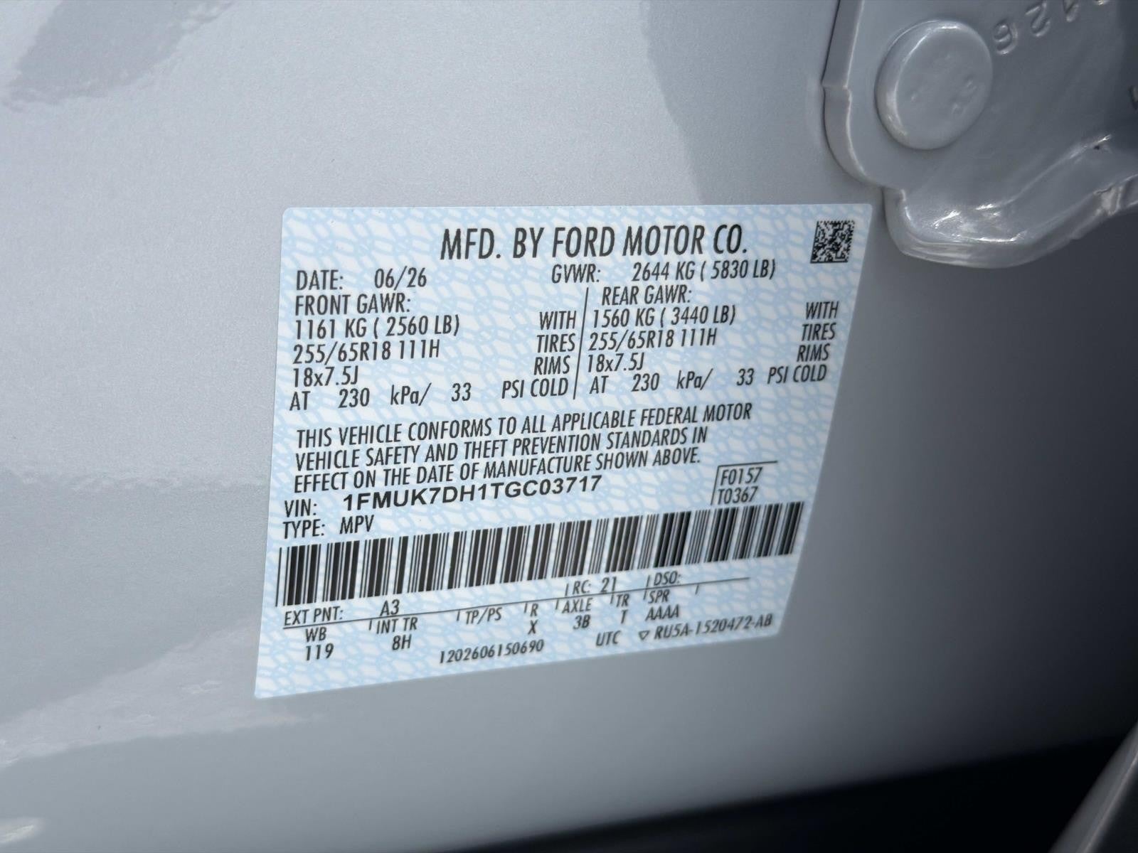2026 Ford Explorer ACTIVE W/200A PKG RWD