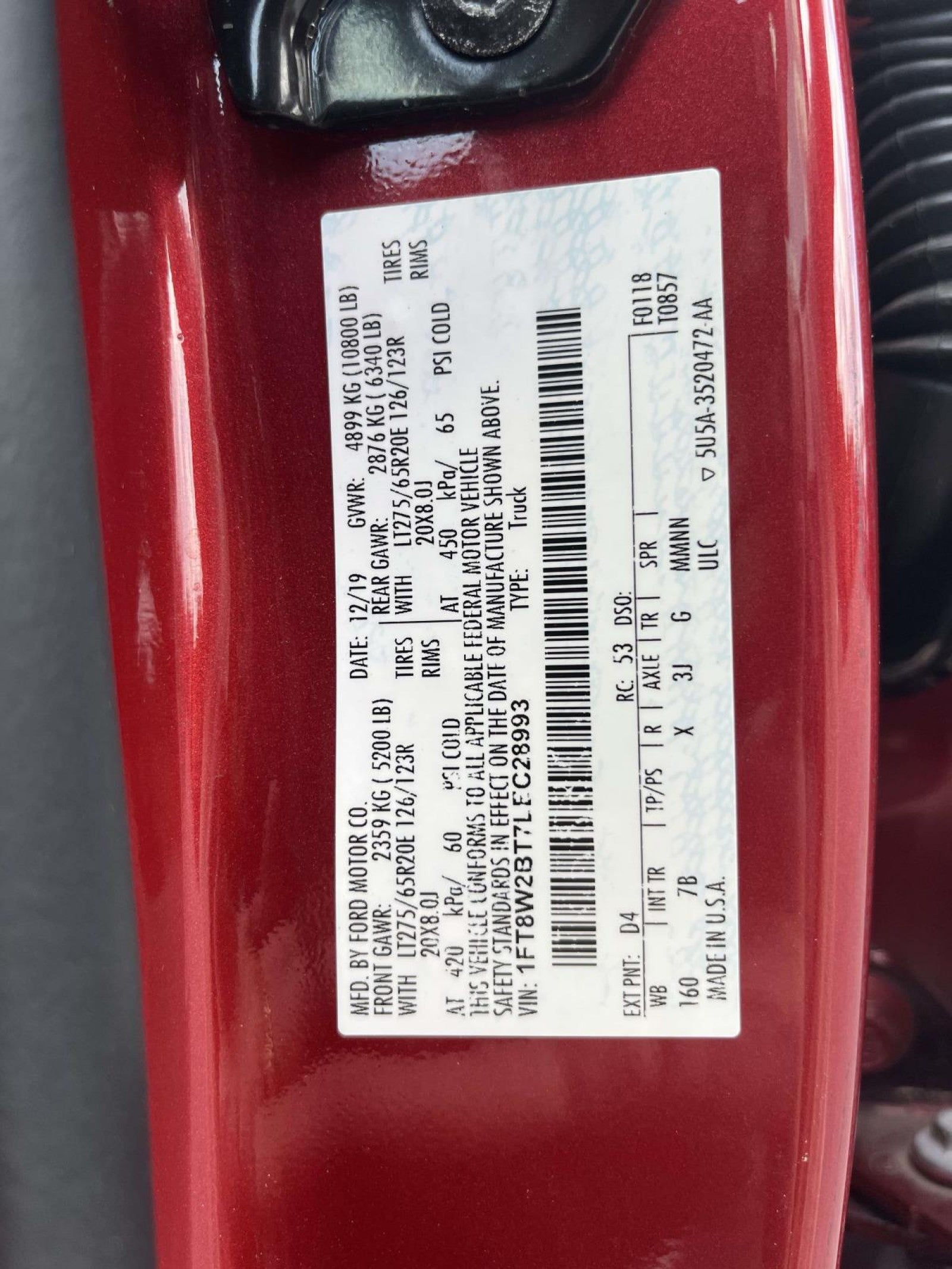 2020 Ford Super Duty F-250 SRW Platinum