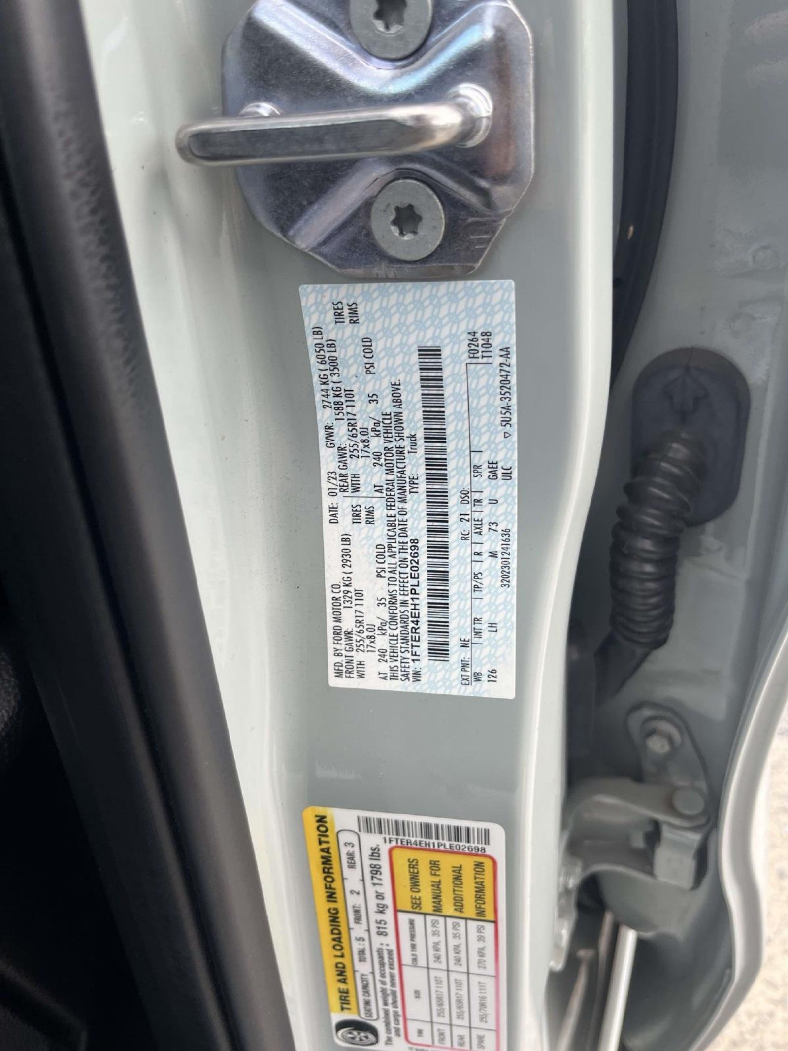 2023 Ford Ranger XLT 2WD SUPERCREW 5' BOX