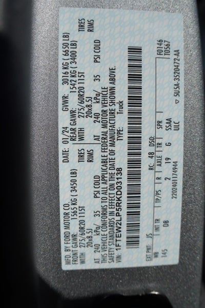 2024 Ford F-150 STX 4WD SUPERCREW 5.5' BO