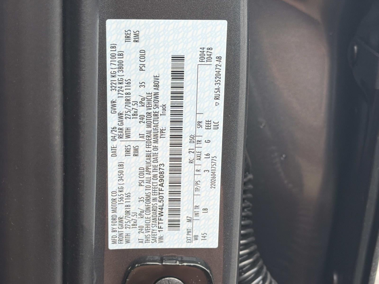 2026 Ford F-150 TREMOR 4WD SUPERCREW 5.5'