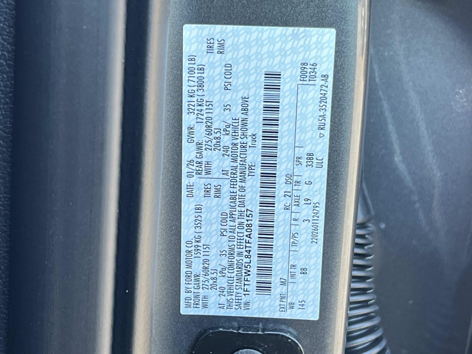 2026 Ford F-150 LARIAT 4WD SUPERCREW 5.5'