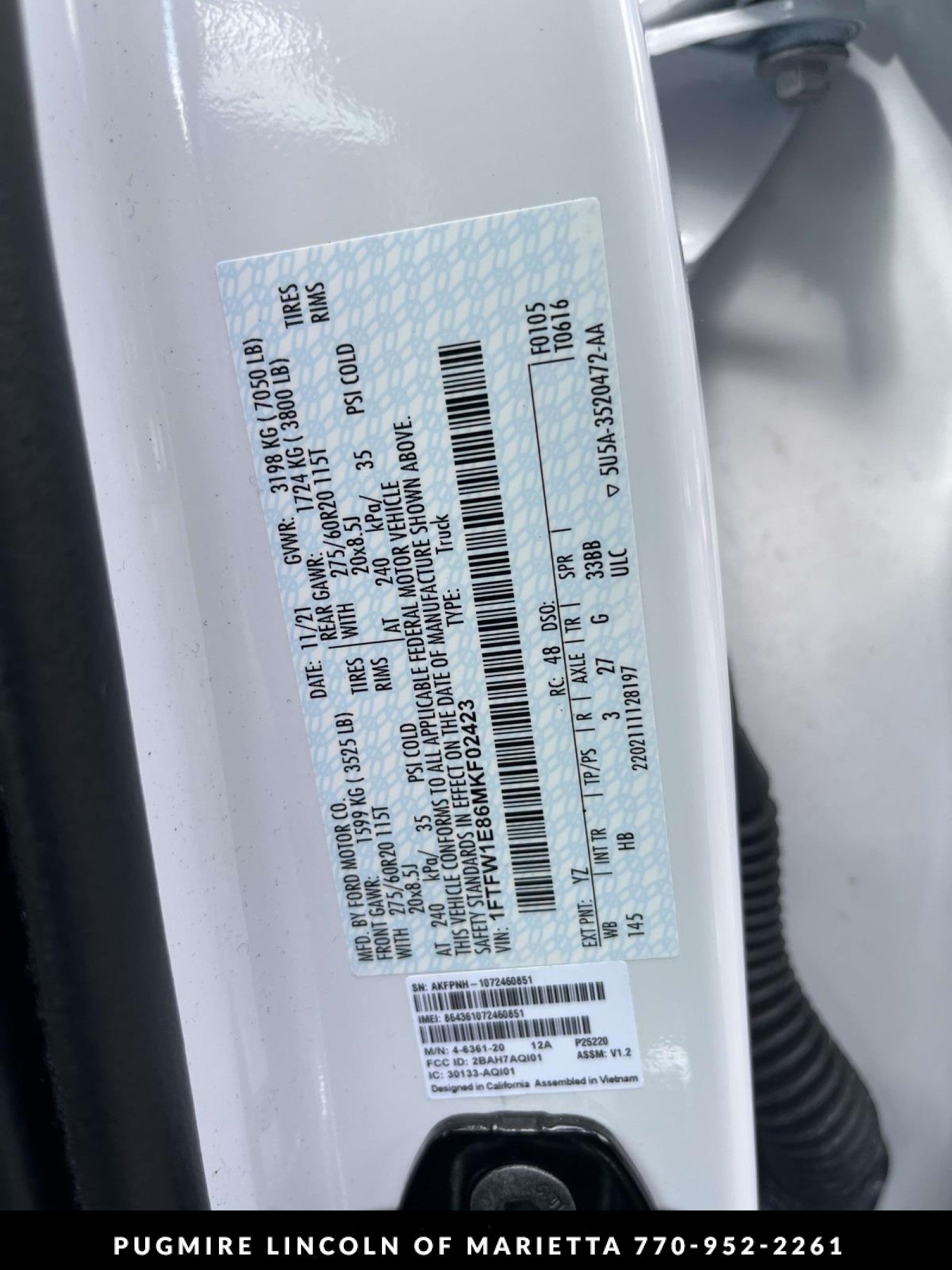 2021 Ford F-150 LARIAT