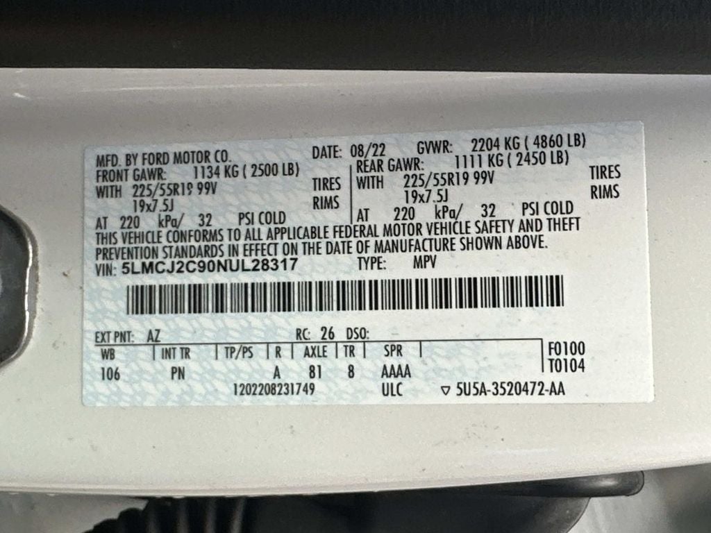 2022 Lincoln Corsair Reserve