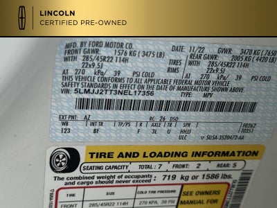 2022 Lincoln Navigator Black Label