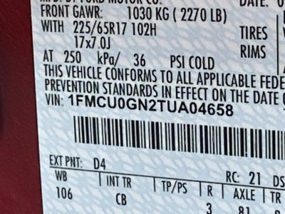 2026 Ford Escape ACTIVE FWD