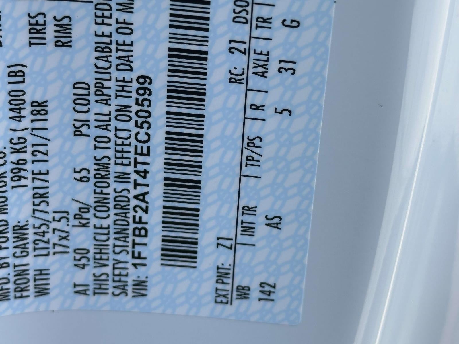 2026 Ford Super Duty F-250 SRW XL 2WD REG CAB 8' BOX