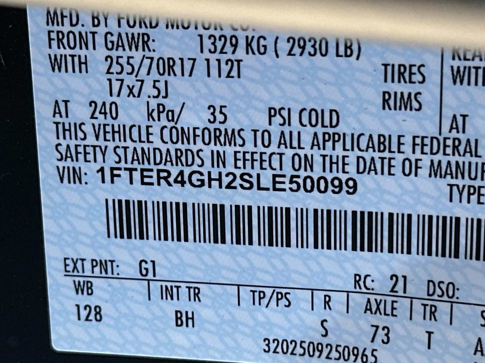 2025 Ford Ranger XLT 2WD SUPERCREW 5' BOX