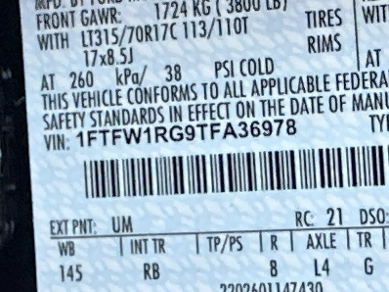 2026 Ford F-150 RAPTOR 4WD SUPERCREW 5.5'