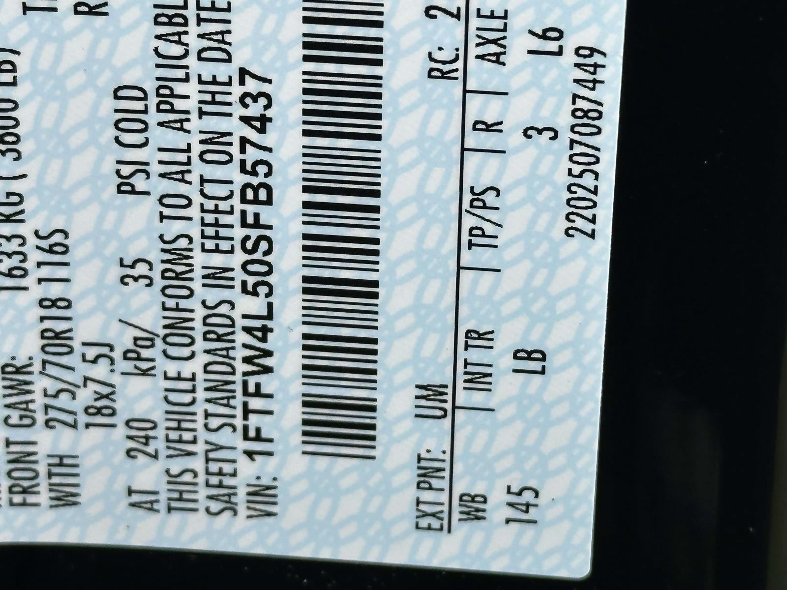 2025 Ford F-150 TREMOR 4WD SUPERCREW 5.5'