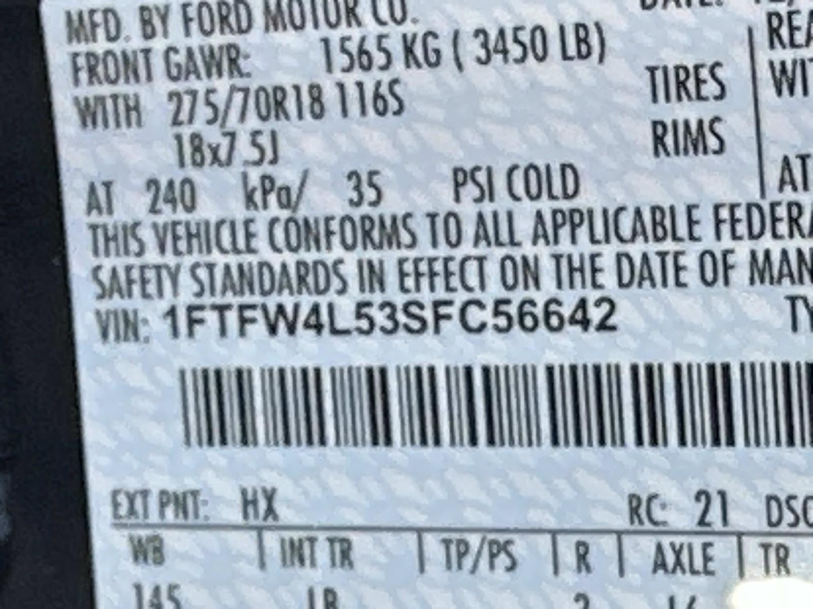 2025 Ford F-150 TREMOR 4WD SUPERCREW 5.5'