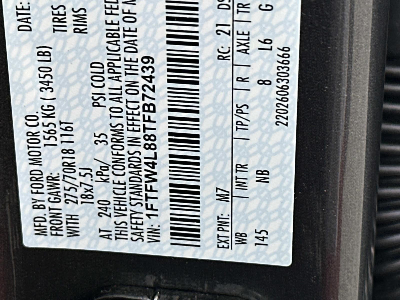 2026 Ford F-150 TREMOR 4WD SUPERCREW 5.5'