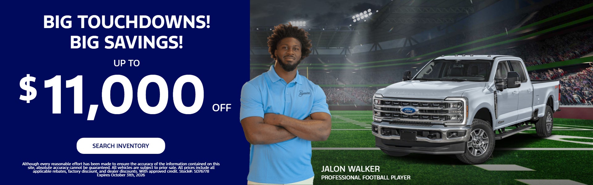 Up to $11000 off any new in-stock Ford Superdutys